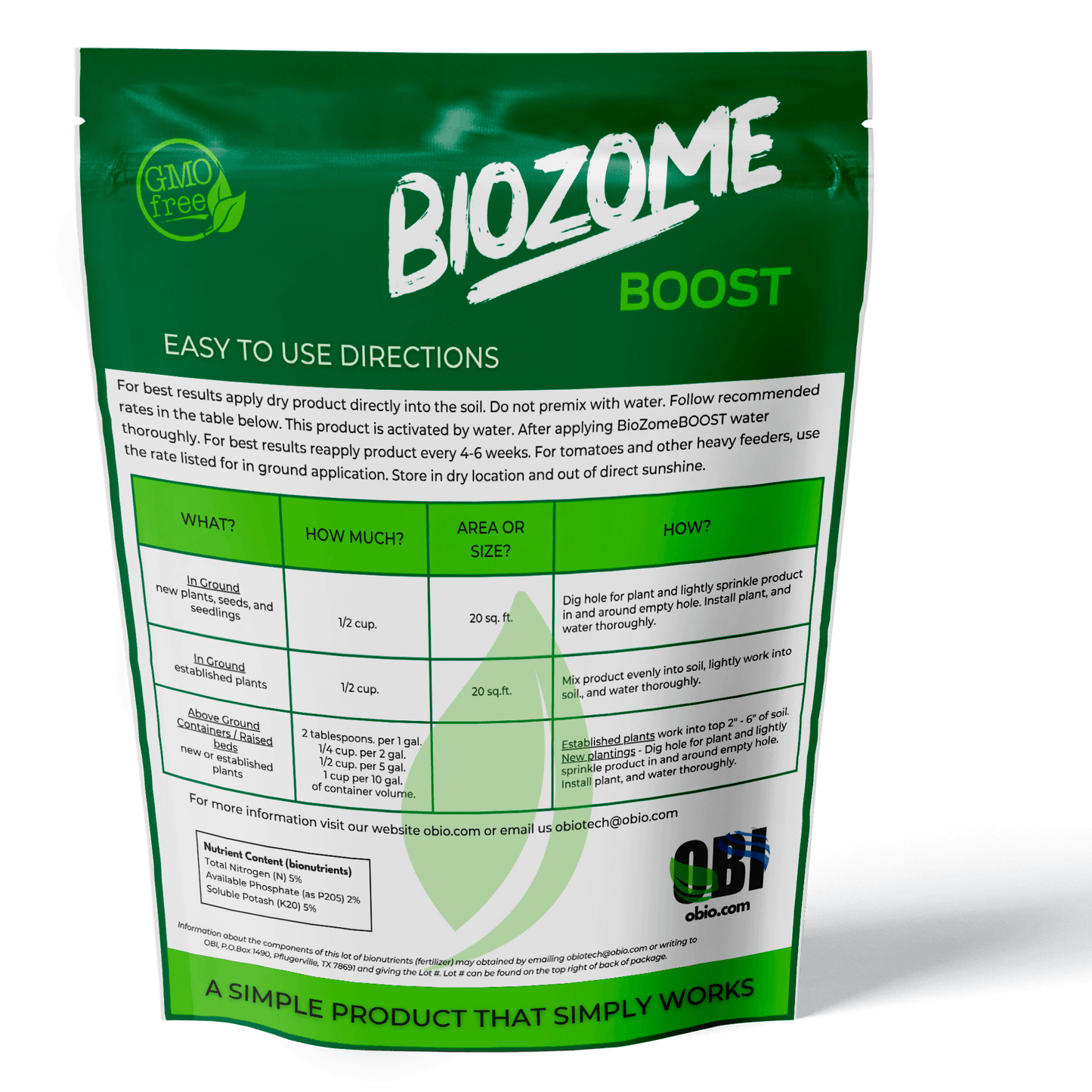 4lb bag of biozomeboost back