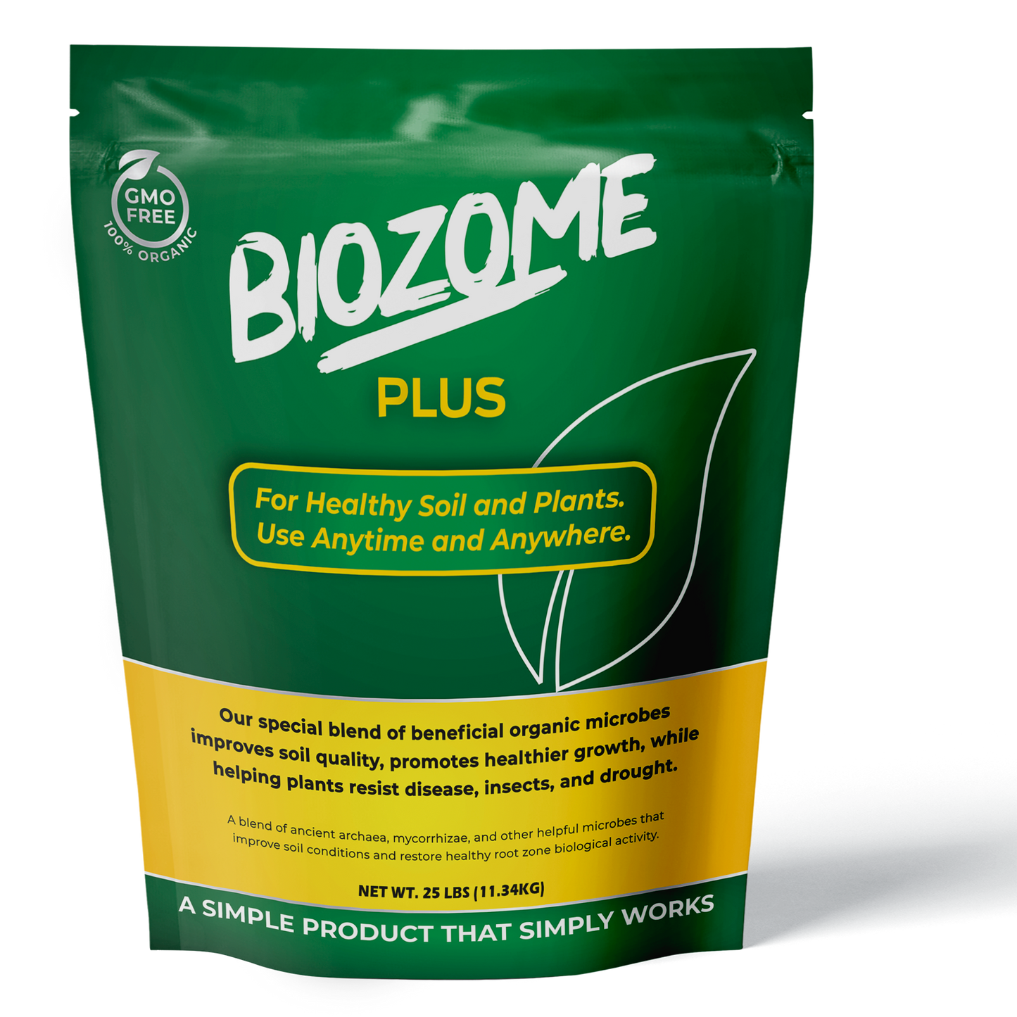 front of biozomeplus bag