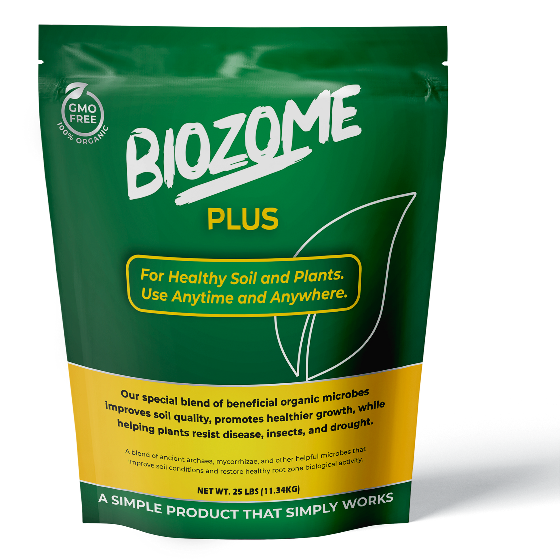 front of biozomeplus bag